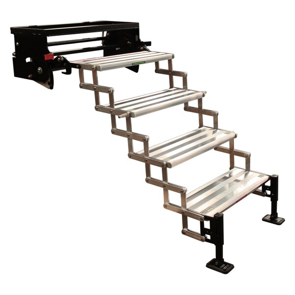 Torklift STEPS AND STEP RUGS RV 4 Manual Folding Steps 2214 Inch Length x 8 Inch Width and 712 Inch Rise A8004 - main