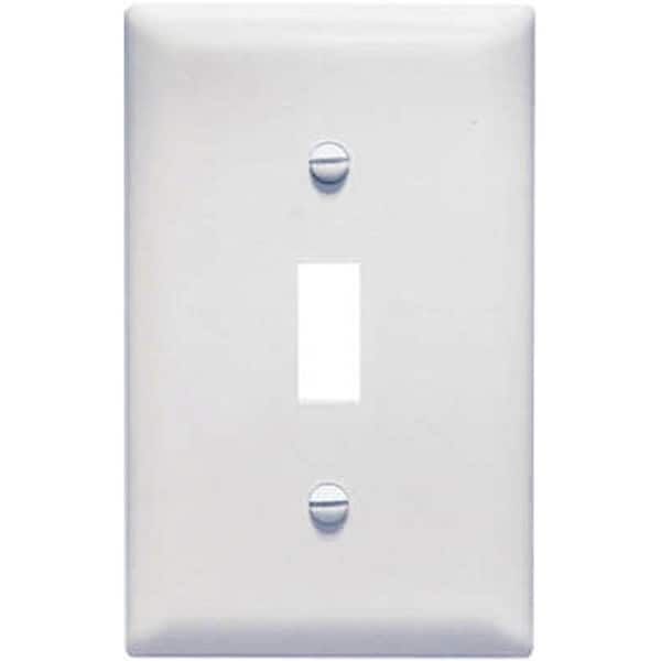 Legrand TradeMaster Wallplate, 3-5/16 in L, 5.062 in W, 1 -Gang, Nylon, White TPJ1WCC70 - main