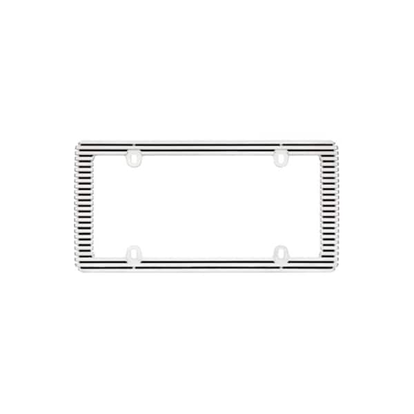 Cruiser Accessories 58350 Billet License Plate Frame; Chrome With Black 58350 - main