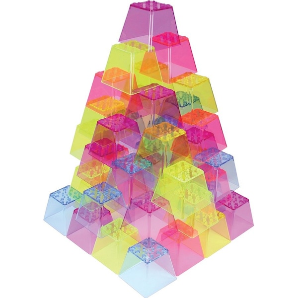 Roylco Crystal Color Stacking Blocks, PK50 R60310 - main