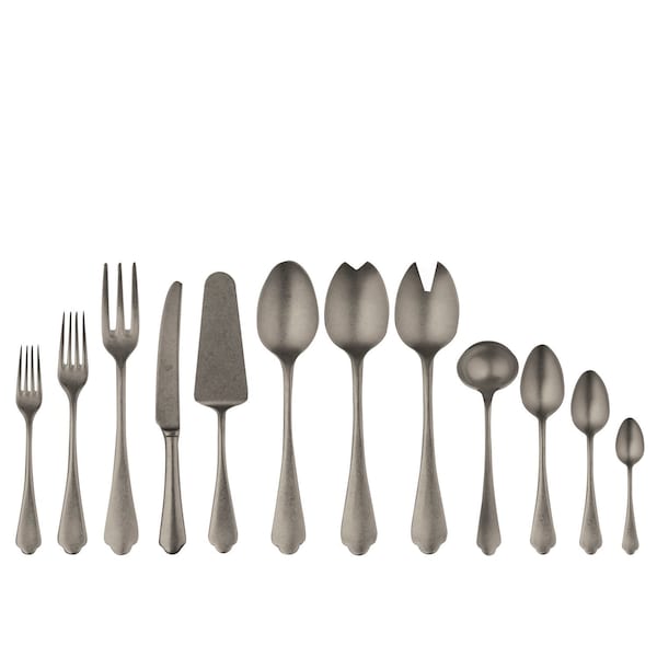 Mepra Dolce Vita Pewter Flatware Set - 67 Pieces - Black Gold 106422067PON - main