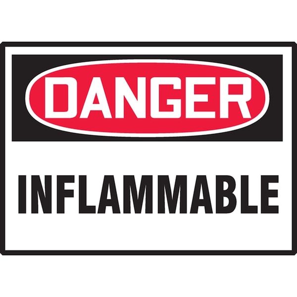 Accuform OSHA DANGER SAFETY LABEL FLAMMABLE FRLCHL285VSP - main