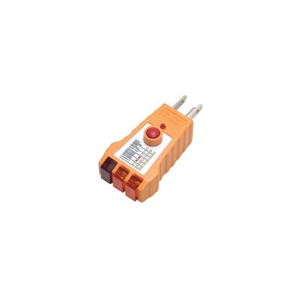 Cable Wholesale Receptacle Tester for GFCI Outlets tests NEMA 5-15P sockets for correct wiring 90W1-80110 - main