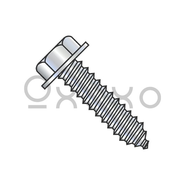 Oxoxo 5/16-9X2 1/2 A/F.428-.437 Head Hgt.200-.230 Unslot Indent Hexwash Lag Screw Full Thread Zinc, 600PK 371629 - main