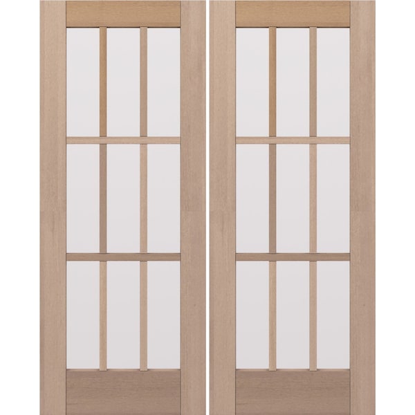 Doornmore G109, 66.5" x 82" ( 2x32" Door) Left Hand, Mahogany SDL 9 Lite Exterior Door G109-SW-3280_2_LI - main