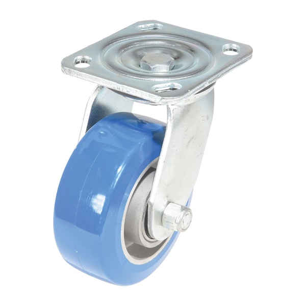 Vestil Polyurethane Precision Ball Bearing Swivel Caster 5 In. x 2 In. 617 lb Blue/Gray CST-PB-5X2PUA-S - main