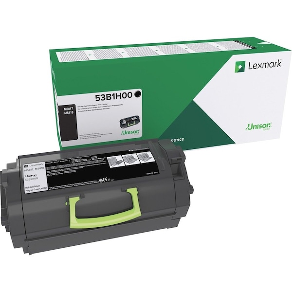 Lexmark High Yield Black Toner Cartridge 25K YLD 53B1H00 - main