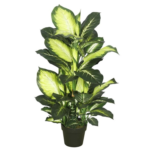 Vickerman Dieffenbachia Everyday Tree with Pot-Green White - 40 in. TA170201 - main