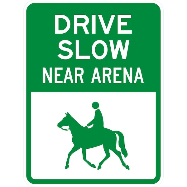 Lyle Drive Slow, Near Arena, 18x24, High Intensity Prismatic, White G-10752-HI_18x24 - main