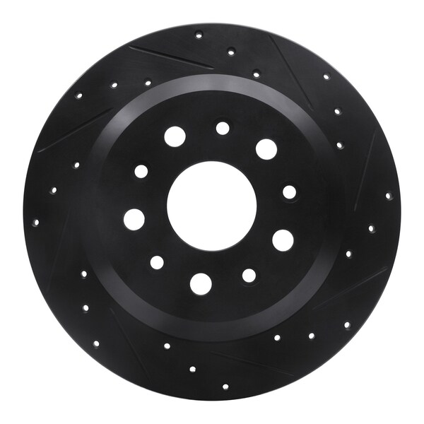 Dynamic Friction Co DFC Brake Rotor - Drilled and Slotted - Black 633-42041R - main