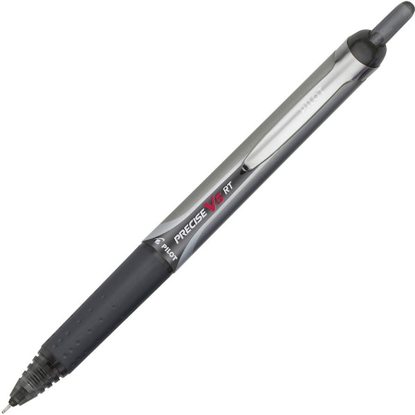 Pilot Precise V5 RT ExtraFine Premium Retractable Rolling Ball Pens Barcoded, Black PIL35456 - main