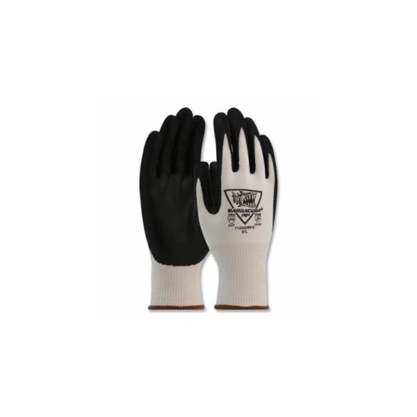 Pip Barracuda Polykor Blended Nitrile Coated Gloves, Medium, White, Coated Palm and Fingers, 12PK 813-713HGWFN/M - main