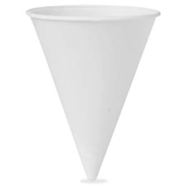 Tistheseason Eco-Foward Paper Cone Water Cups, White TI944229 - main