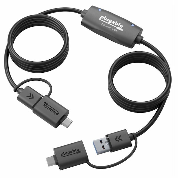 Plugable USB 3.0 DATA TRANSFER CABLE, TRANSFER DATA BETWEEN 2 WINDOWS PCS, BRAVU USBC-TRAN - main