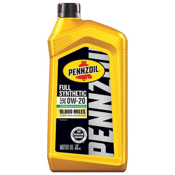 Pennzoil Synthetic Motor Oil, 0W-20, 1 qt 550058594 - main