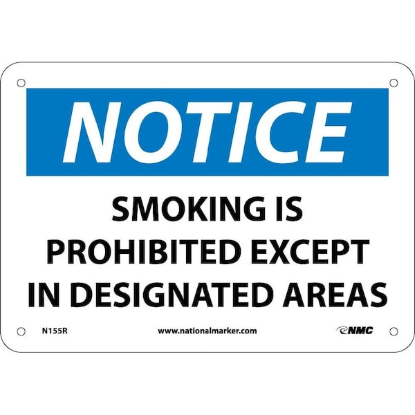 Nmc Notice Smoking Is Prohibited Sign, N155R N155R - main