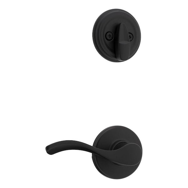 Kwikset Right Hand Balboa Lever Interior Single Cylinder Handleset Trim Compatible with Both the 800 966BLRH-514.UNIV - main