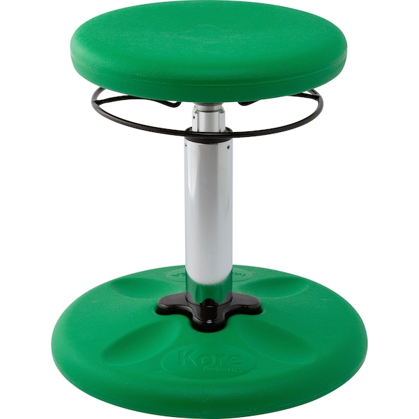 Kore Design Kids Adjustable Standard Wobble Chair for Schools, Classrooms, 14-19in tall, Active Seating, Green 803920 - main