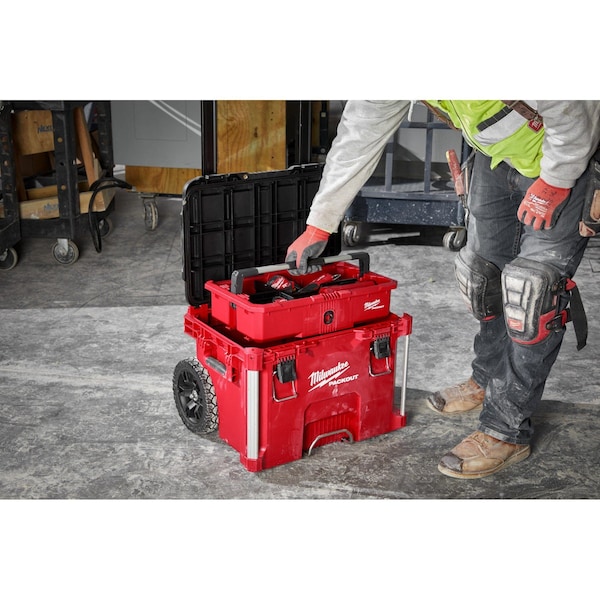 Milwaukee Tool PACKOUT Rolling Tool Box, 22 in L x 19 in W x 29 in