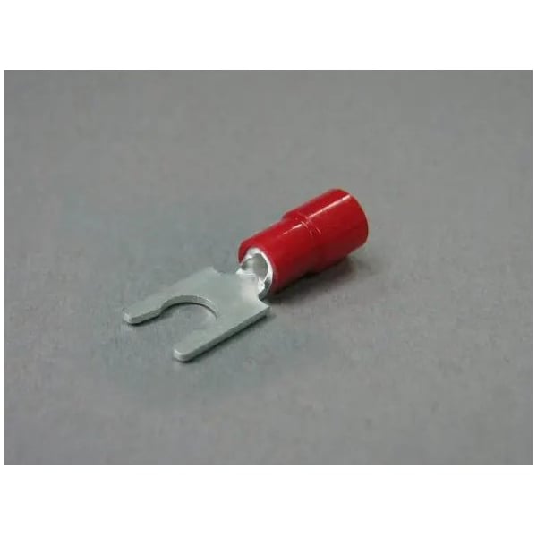 Nichifu Eco-Friendly Polycarbonate Insulated Locking Spade Terminals TMEX 1.25LY-5S-RED - main