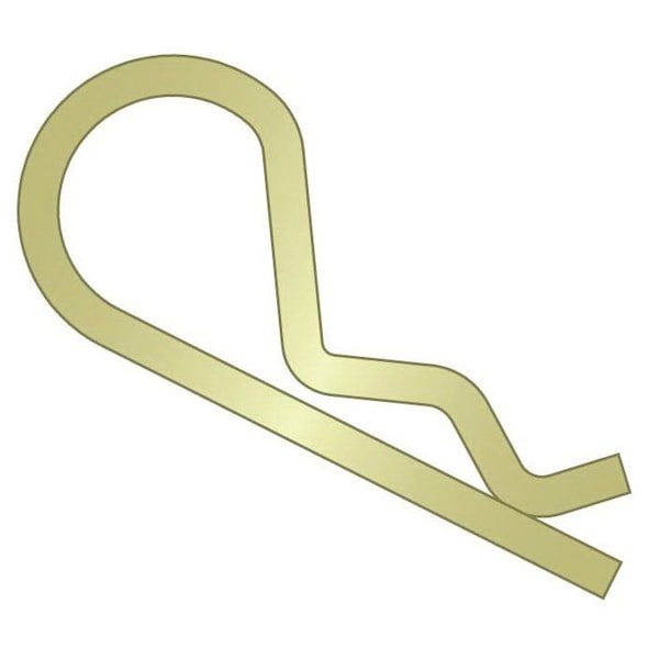 Huyett Bridge Pin, Zinc Yellow Spring Steel, 0.177 in Wire Dia x 3.250 in L x Fits 5/8 in to 1 in Shaft BPY-206 - main