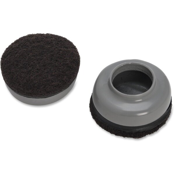 Lorell Slip Over Floor Savers - Gray - 8/Pack 49317 - main
