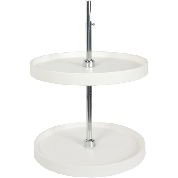 Knape & Vogt Lazy Susan, Polymer, White, 20 in W, 31.5 in H, 20 in L KV.PFN20STW - main