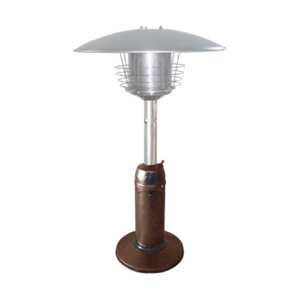 Hiland Table Top Patio Heater in Hammered Silver HLDS032-C - main
