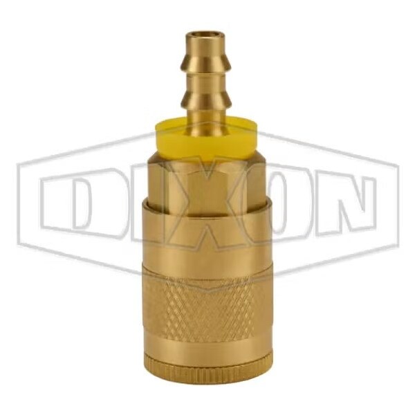 Dixon Tru-Flate Air Chief Automotive Quick Connect Coupler, 1/4 in Nominal, 300 psi Pressure, Brass, Domes DC244L - main