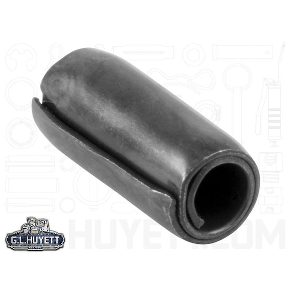 Huyett Coiled Spring Pin, Standard Duty, High Carbon Steel, 5 mm Dia x 12 mm Length SPCM-050-012 - main