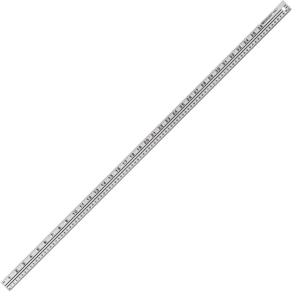 Westcott Yardstick, Aluminum, Lined, 8ths, 39in, Metal YMS-1 - main