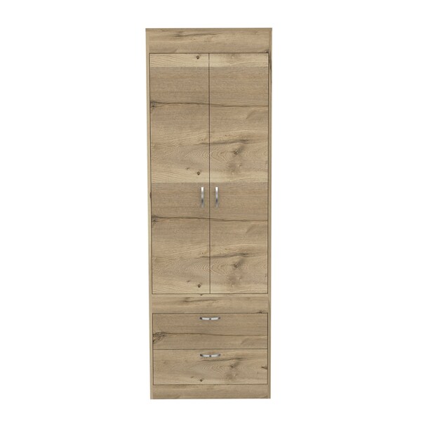 Homeroots 16" Oak Two Drawer Dresser 534929 - main