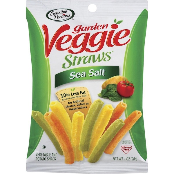 Sensible Portions Sea Salt Garden Veggie Straws Snack - Gluten-free, Non-GMO, No Artificial Flavor, 24PK HFGHG30057 - main