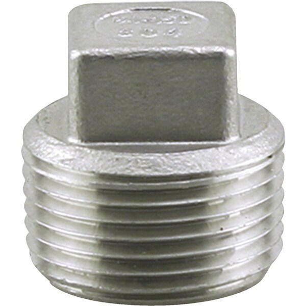 Plumbeeze PLUMB-EEZE 1'' MIP Square Head Stainless Steel Plug U2-SSP-10 - main