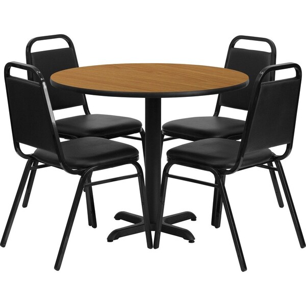 Flash Furniture Natural Lam, Banquet Chair, Rnd, 36" HDBF1003-GG - main