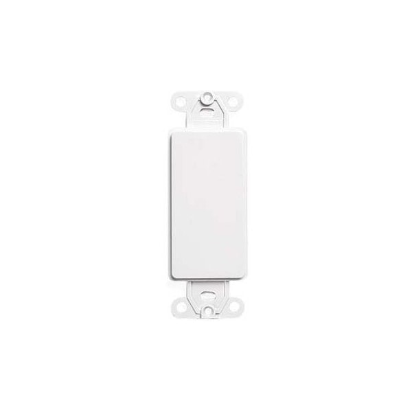 Leviton Decora White 1 gang Plastic Blank Wall Plate 1 pk 80414-00W - main