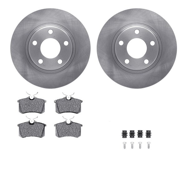 Dynamic Friction Co DFC Brake Rotor with 5000 Brake Pads and Hardware Kit 6512-74231 - main