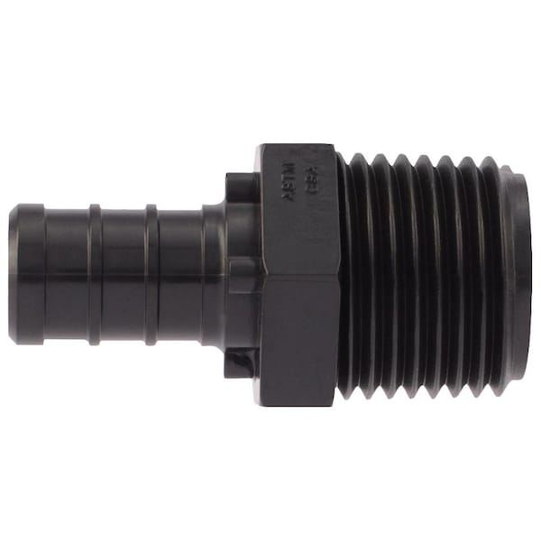 Apollo Valves ApolloPEX Series Pipe Adapter, 12 in, Barb x MPT, Poly Alloy, 200 psi Pressure PXPAM125PK - main