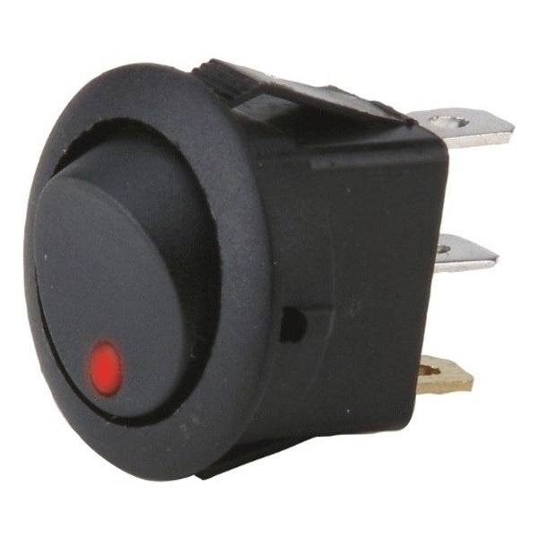 Install Bay ROCKER SWITCH ROUND RED LEDS, PK 5 IBRRSR - main