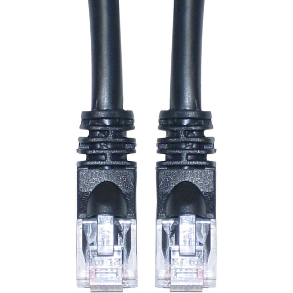 Cable Wholesale Cat6 Black Copper Ethernet Patch Cable, Snagless/Molded Boot, POE Compliant, 100 foot 10X8-022HD - main