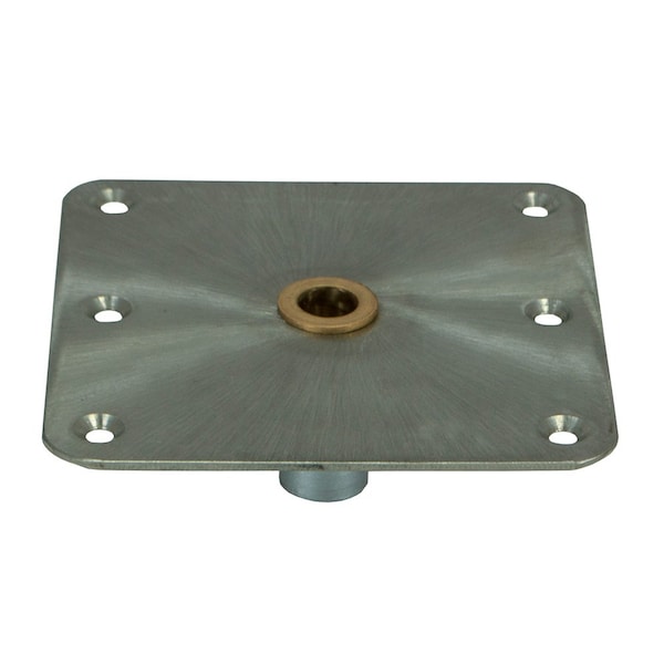 Springfield Marine Springfield KingPin Standard Square Steel Base w/Brass - 7inx7in 3620001-B - main