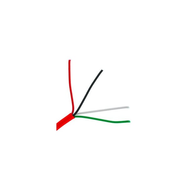 Cable Wholesale Fire Alarm / Security Cable, Red, 16/4 16 AWG 4 Conductor, Solid, FPLR, Spool, 1000 foot 10F6-04712NH - main