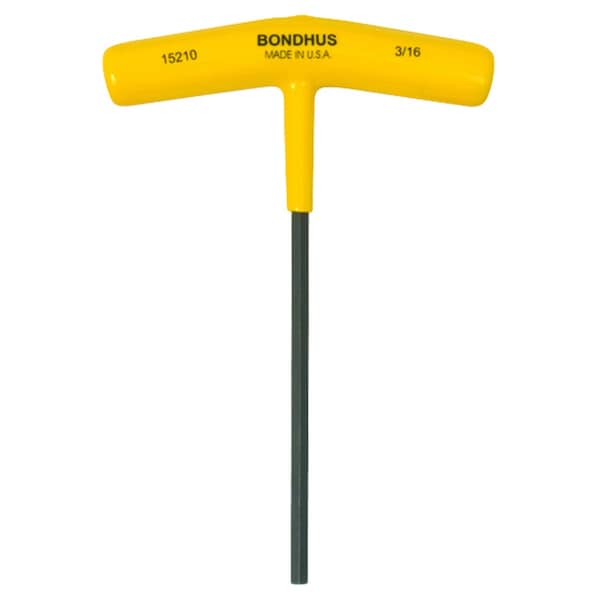 Bondhus 3/16in Hex T-Handle 6in Length 15210 - main