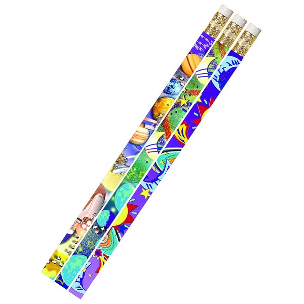 Musgrave Pencil Co Galaxy Galore Motivational/Fun Pencils, 144PK MUS1495D - main
