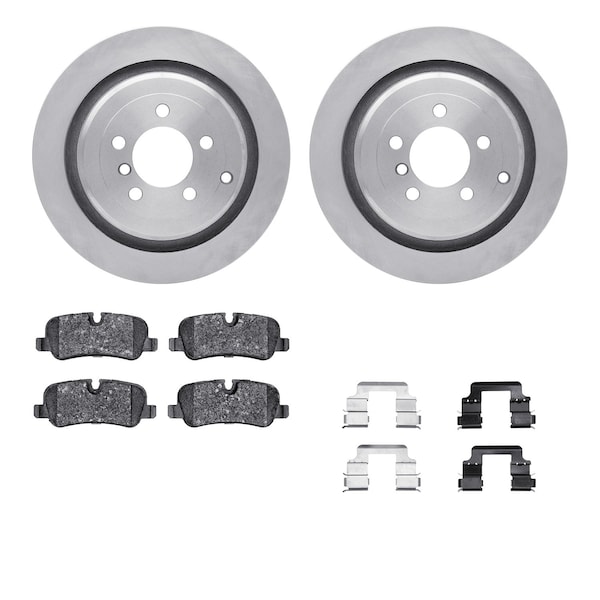 Dynamic Friction Co DFC Rotors with EURO 5000 Ceramic Brake Pads includes Hardware 6612-11063 - main