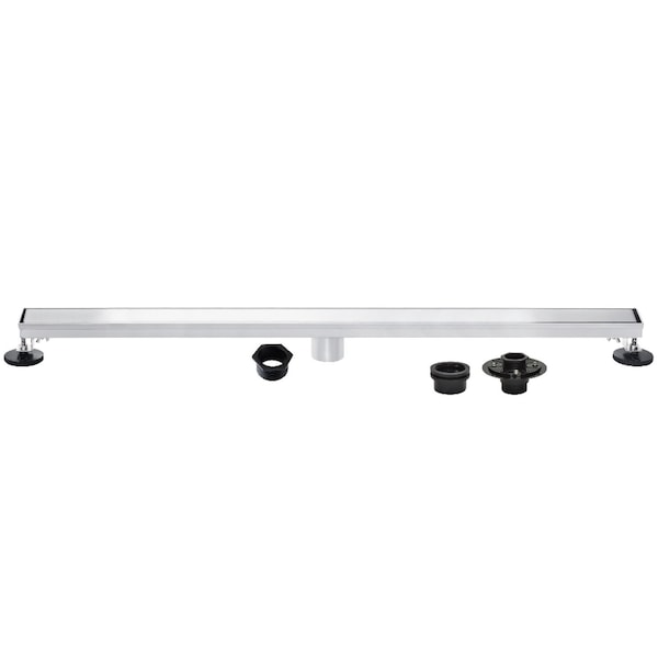 Kingston Brass 72-Inch Stainless Steel Linear Shower Drain with Reversible Tile Insert and Flat Grate BSFK7221 - main