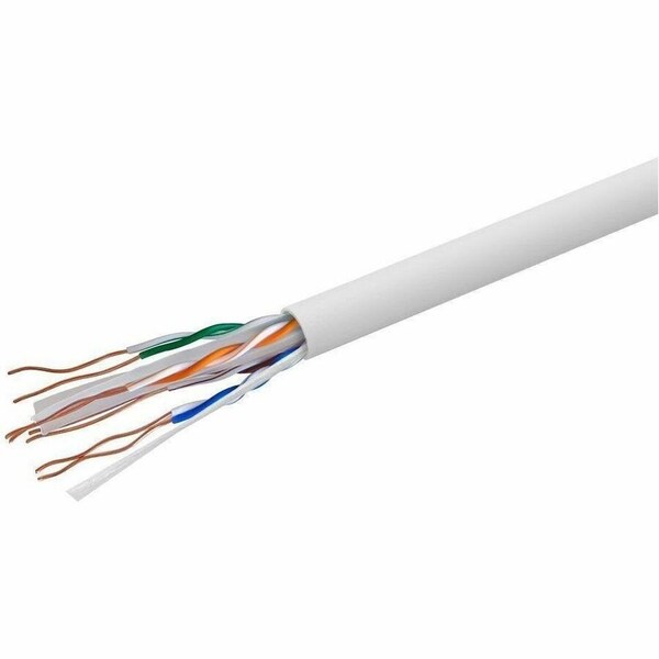 Monoprice Data Cable, Cat 6A, 23 AWG, 1000ft, White 18601 - main