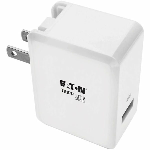 Tripp Lite USB WALL/TRAVEL CHARGER WITH QUICK CHARGE 3.0 TECHNOLOGY, 18W, 5/9/12V DC OUT U280-W01-QC3-1 - main