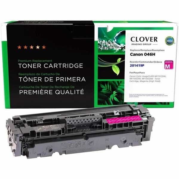 Cig Clover Imaging Remanufactured High Yield Magenta Toner Cartridge for Canon 1252C001 (046 H) 201419P - main