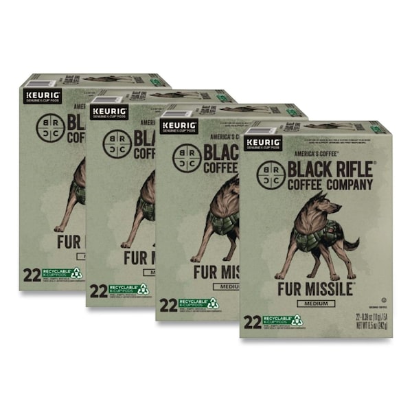 Black Rifle Coffee Co Fur Missile Coffee K-Cups, 88PK 5000384047 - main